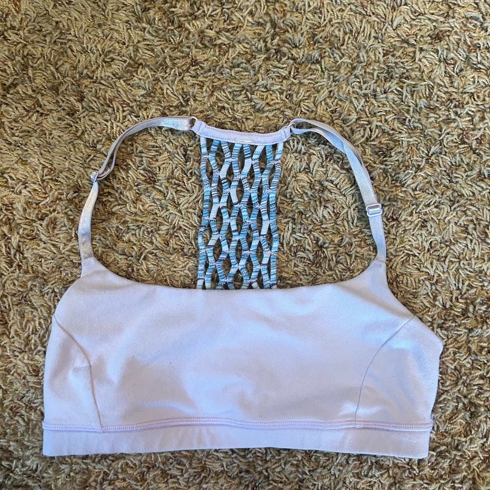 Lululemon Athletica Light Purple Sports Bra with Strappy Back